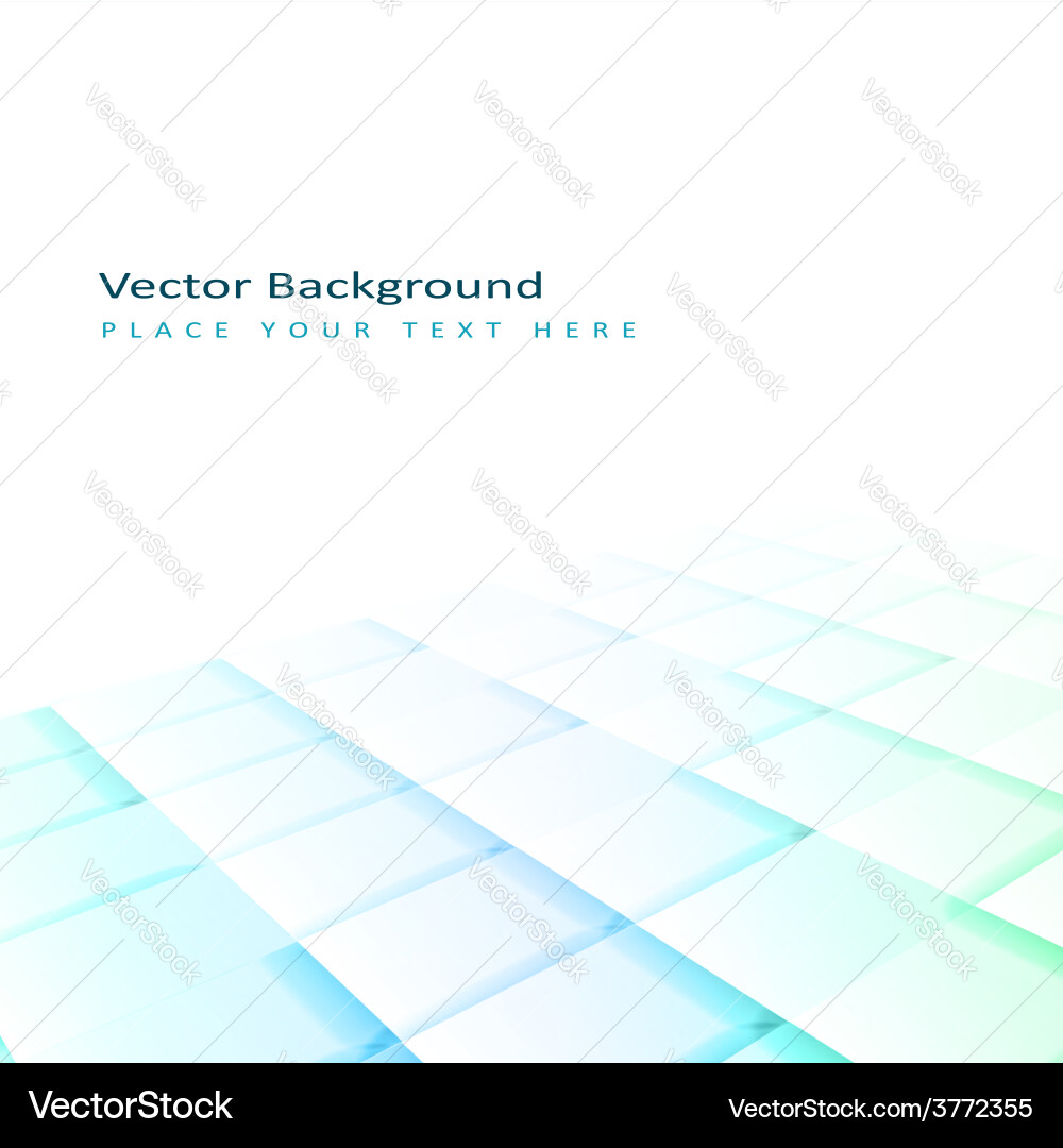 Abstract perspective background with square tiles Vector Image
