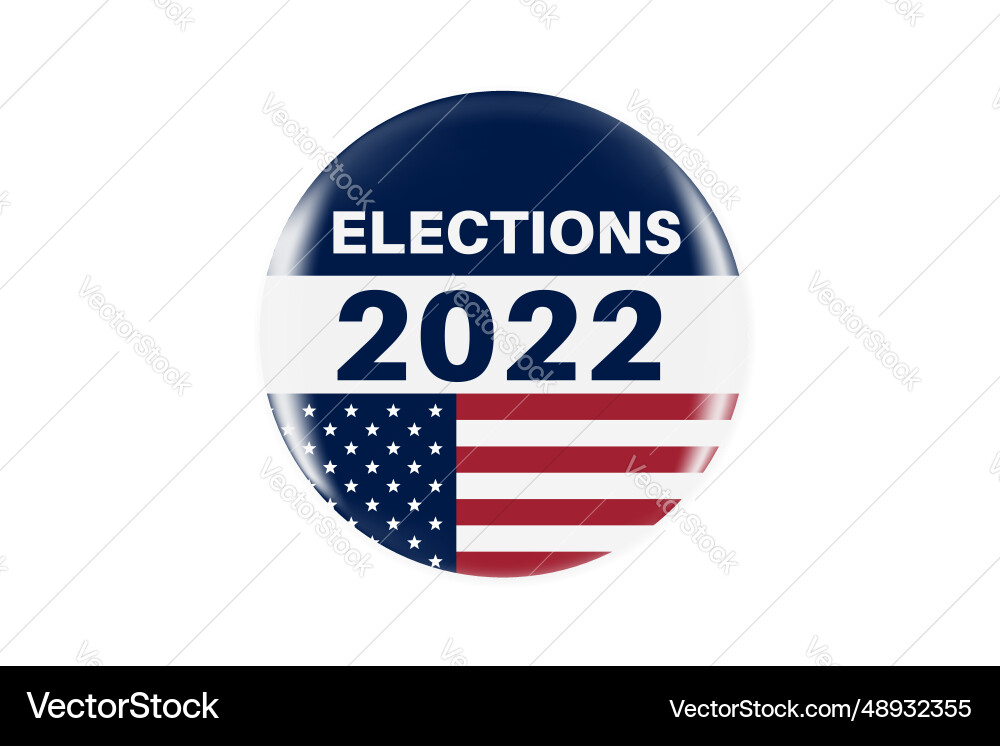 American Election Vote Badge Vector Image