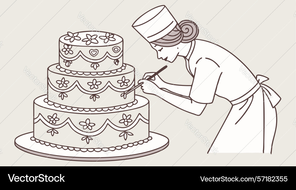 Baking cupcakes in a tray design generative ai Vector Image