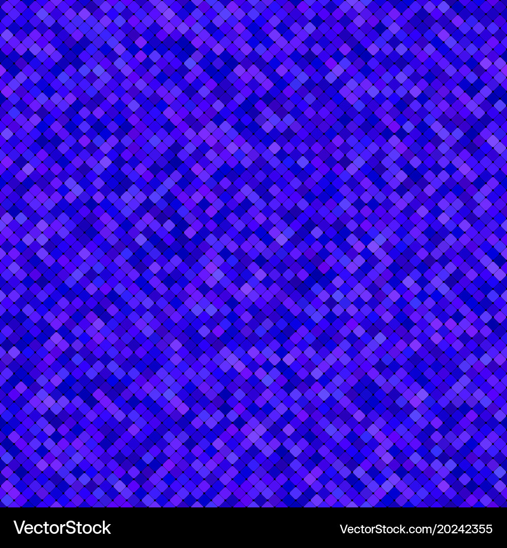 Blue abstract diagonal square pattern background vector image