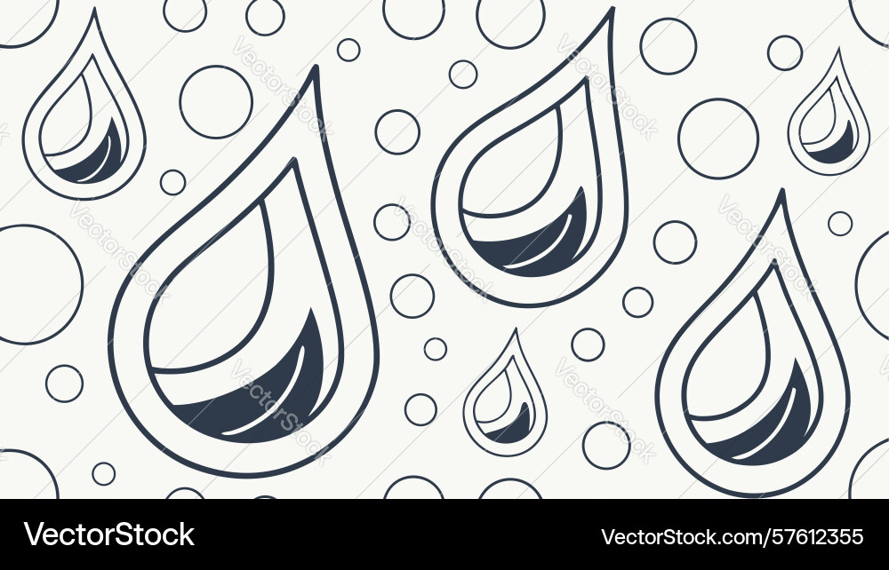 Clean raindrop pattern for weather Vector Image