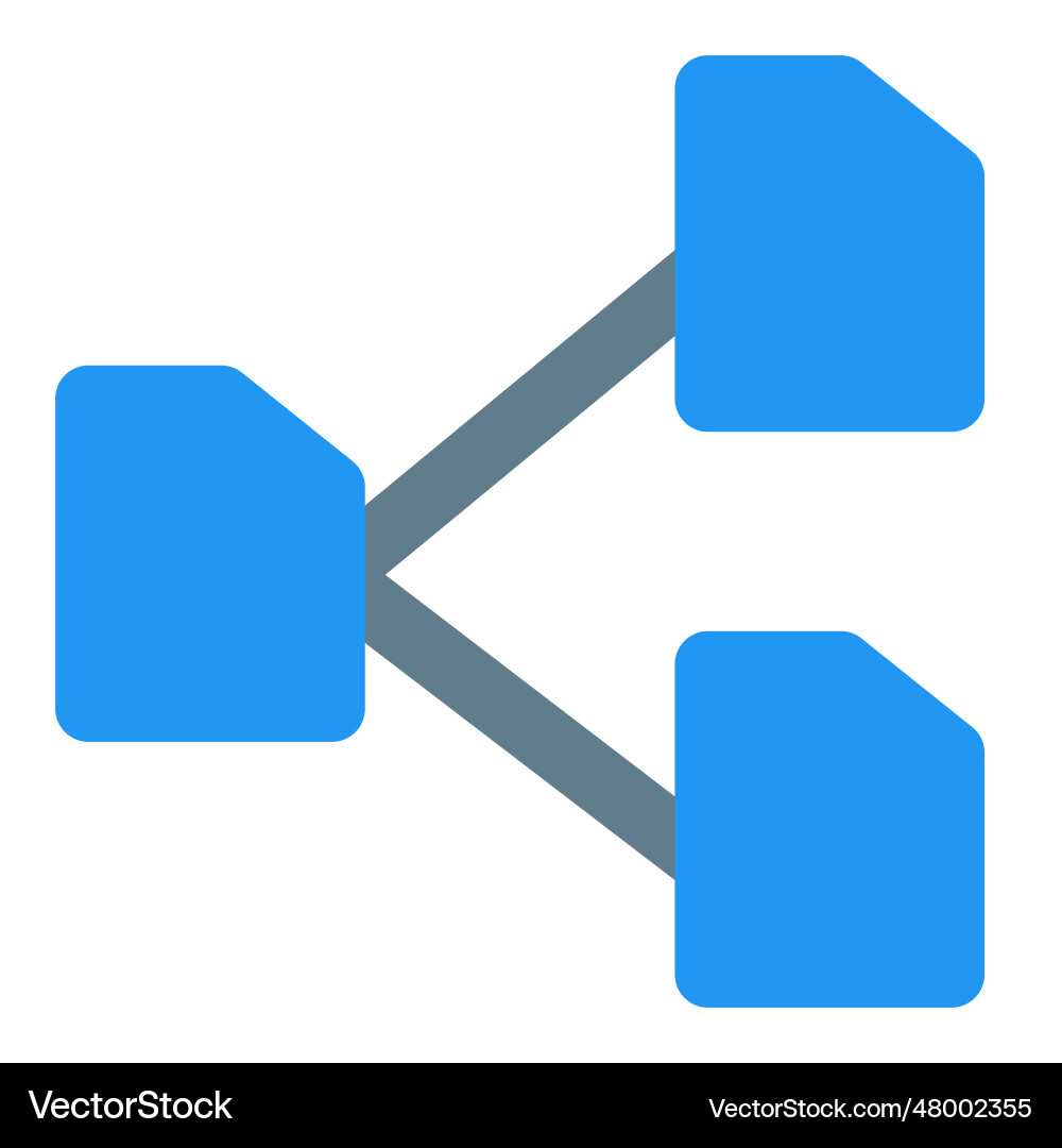 Data exchange between several resources vector image