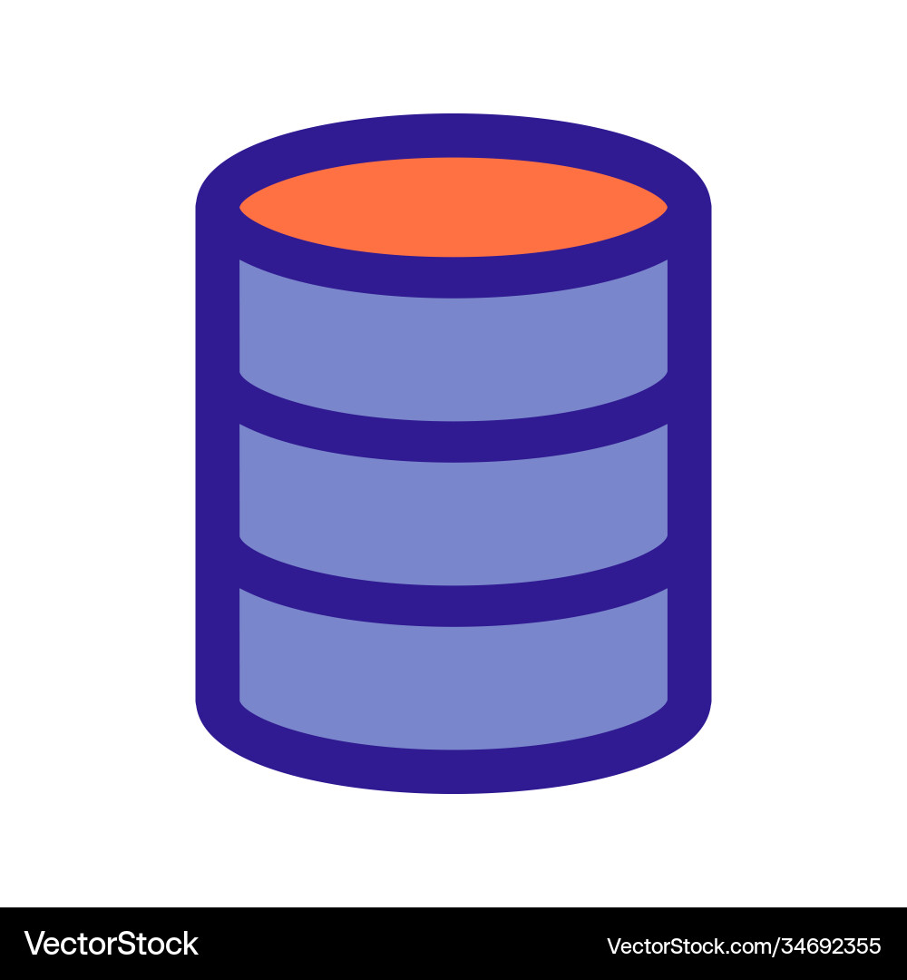 Database outline icon Vector Image