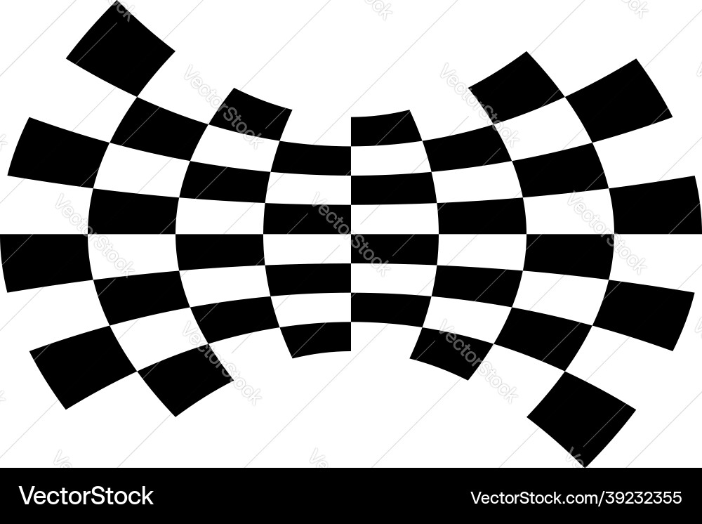 Distorted abstract geometric shape elements Vector Image