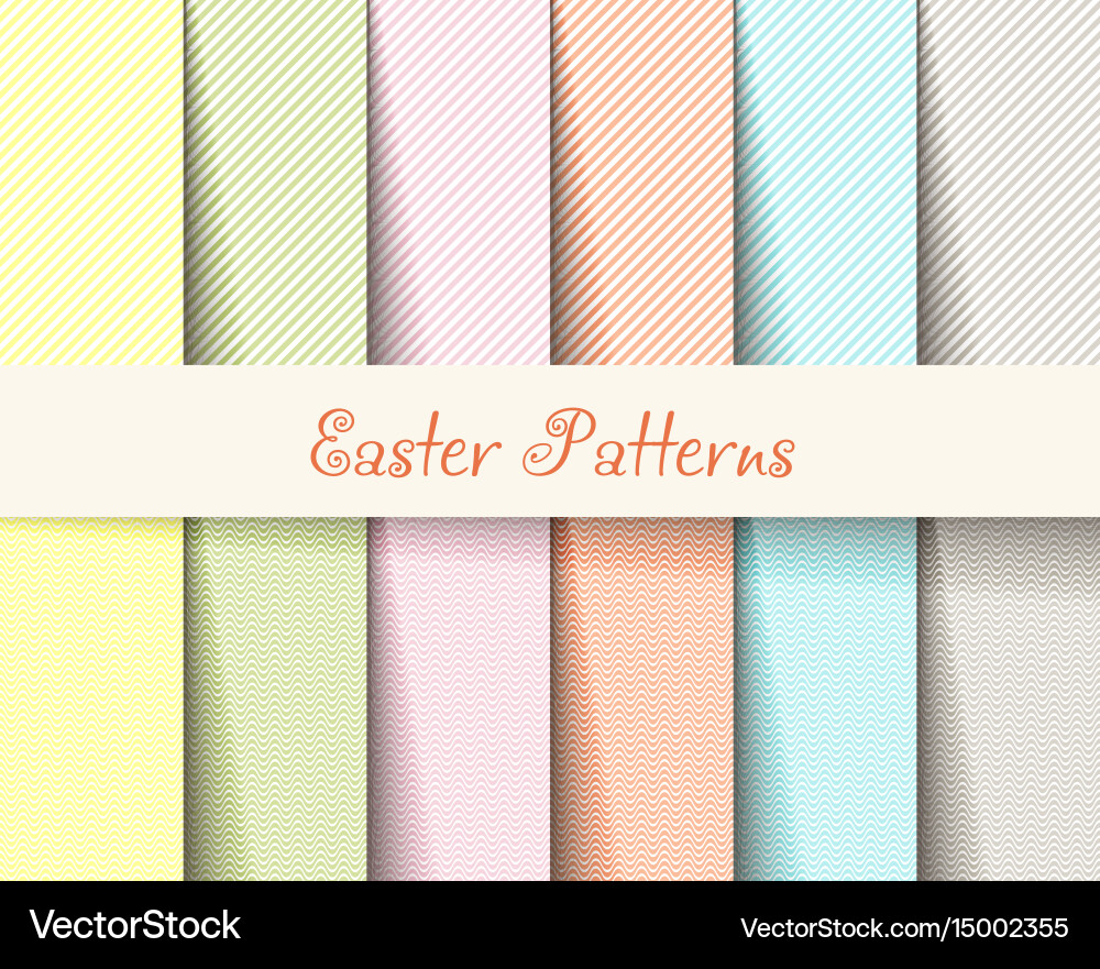 Easter Patterns - Spring Collection vector image