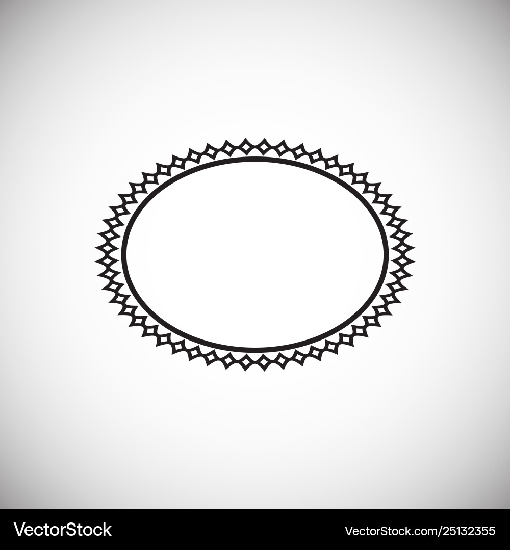 Frame icon on background for graphic and web Frame icon on background for graphic and web vector image