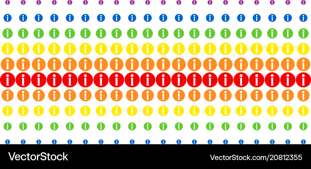 Info shape halftone spectrum array vector image