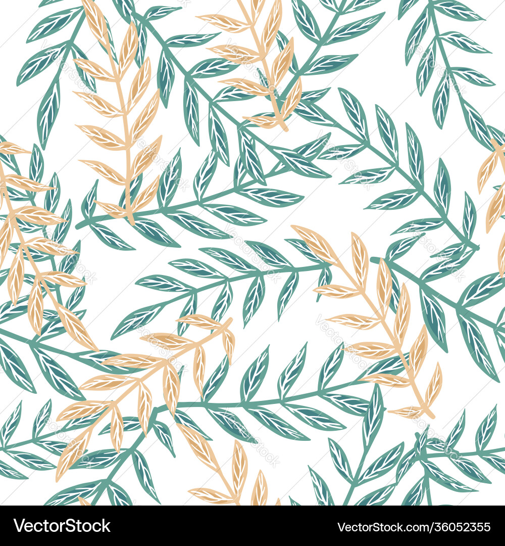 Isolated botanic seamless pattern with pink Vector Image