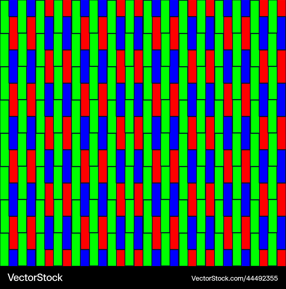 Seamless rgb pattern inspired by monitor Vector Image
