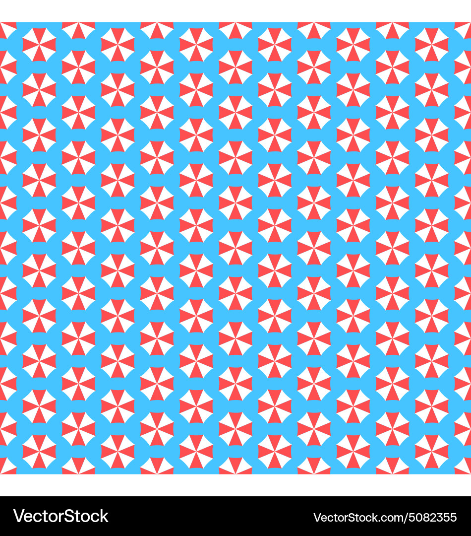 Umbrella Summer Seamless Pattern vector image