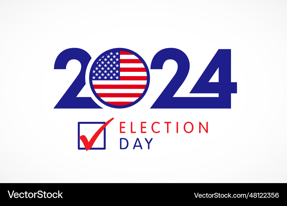 2024 US Election Day vector image