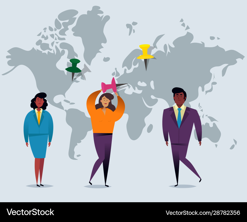 3d map pointers with world gps navigator pin 3d map pointers with world gps navigator pin vector image