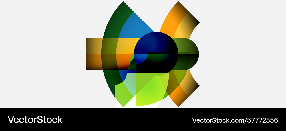 Abstract colorful design overlapping shapes Abstract colorful design overlapping shapes Vector Image