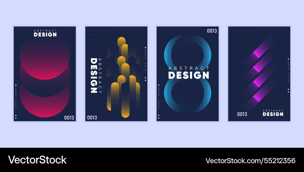 Abstract gradient background set minimalist style Abstract gradient background set minimalist style vector image