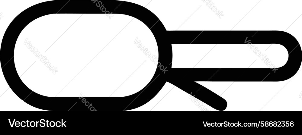 Abstract loop key shape design element Vector Image