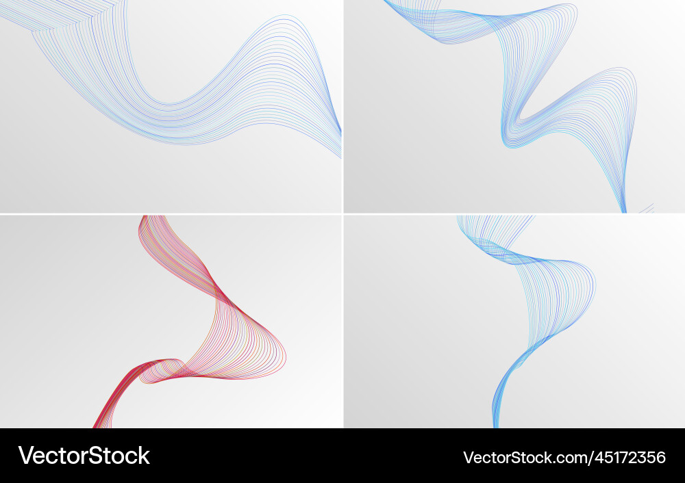 Add depth to your design with this set of 4 Add depth to your design with this set of 4 vector image