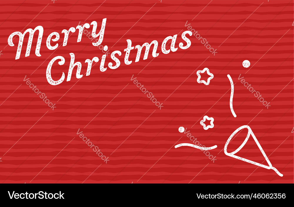 Christmas image red cracker Christmas image red cracker vector image