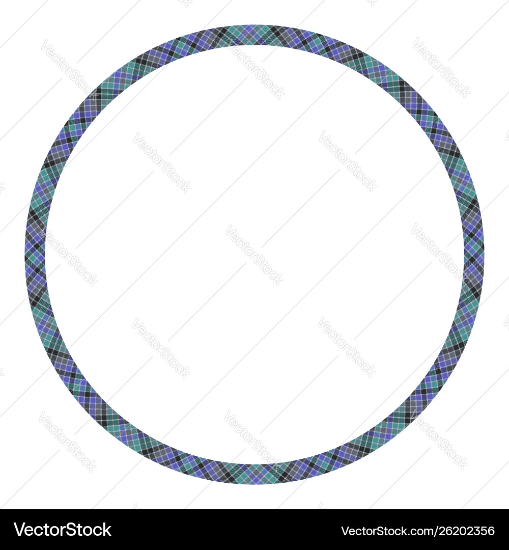 Circle borders and frames round border pattern vector image