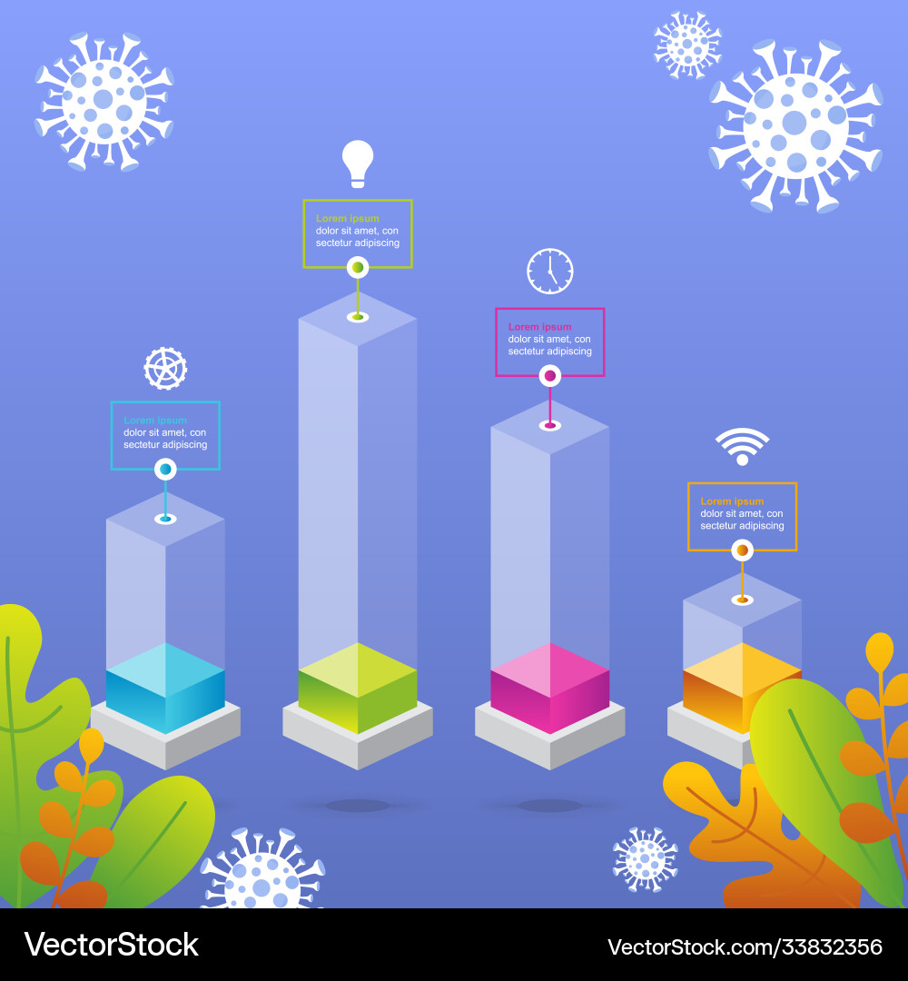Graph chart up down business declining Royalty Free Vector