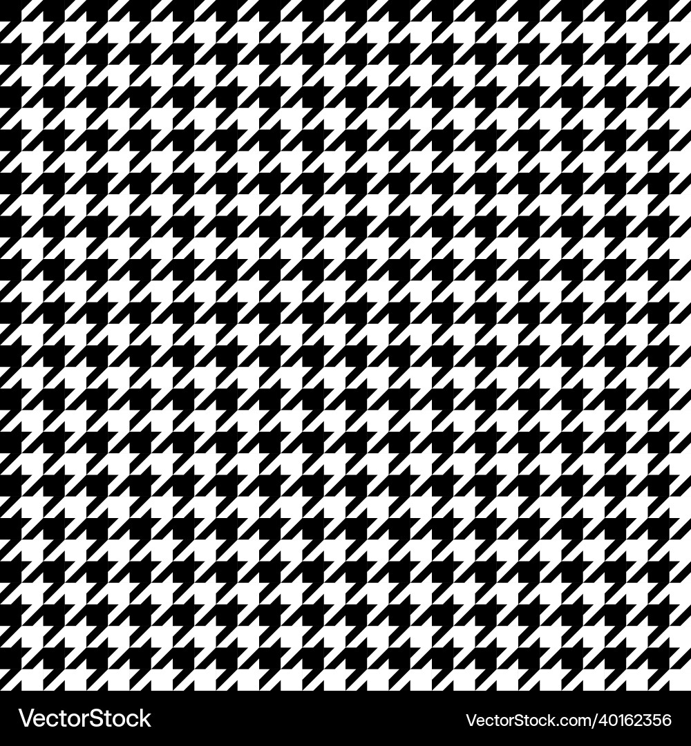Houndstooth seamless pattern fabric background Vector Image