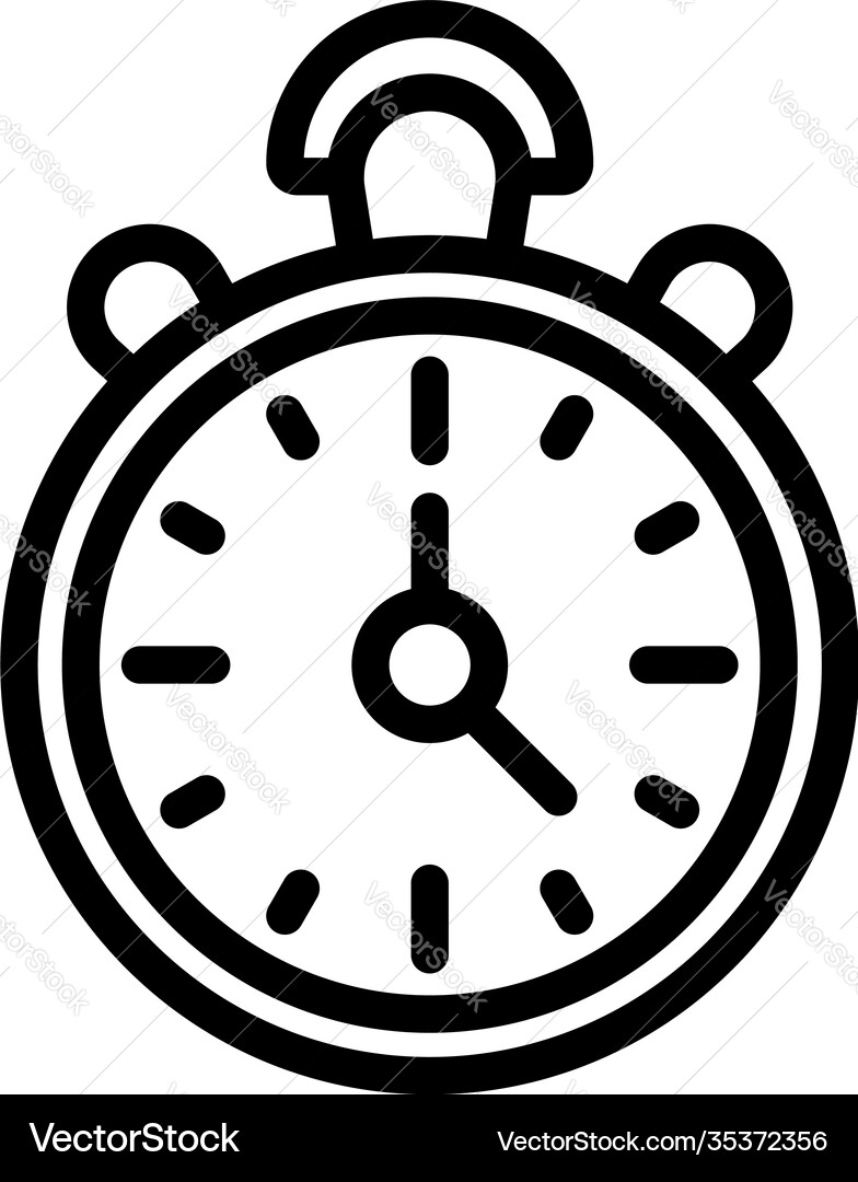 Problem stopwatch icon outline style Problem stopwatch icon outline style vector image