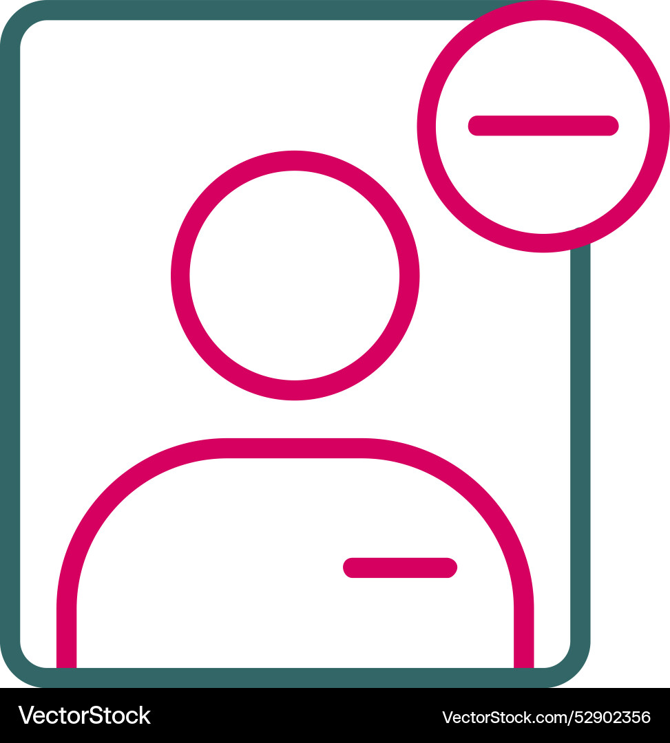 User remove icon design Vector Image