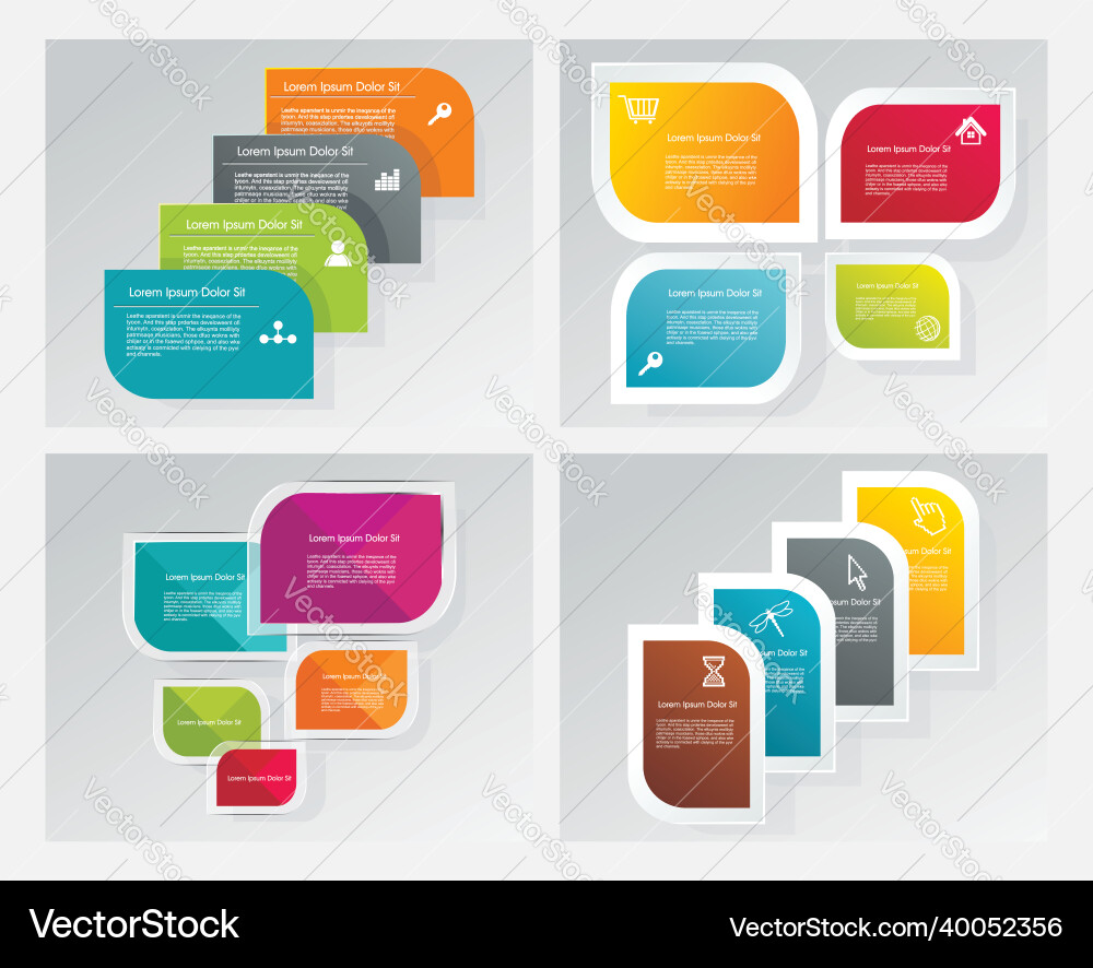 Web banners design can be used for workflow Web banners design can be used for workflow vector image