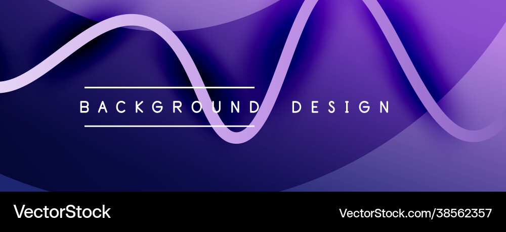 Abstract gradient background with wave line Abstract gradient background with wave line Vector Image