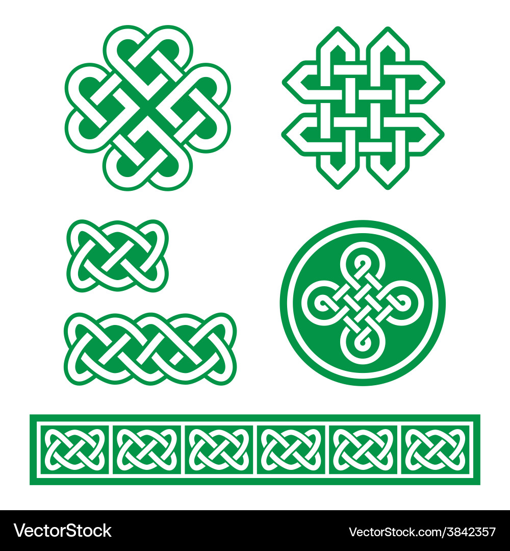 Celtic Knotwork Patterns vector image