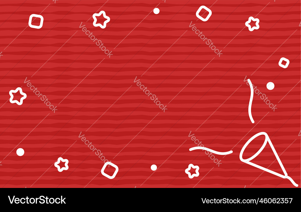 Christmas image red cracker Christmas image red cracker vector image