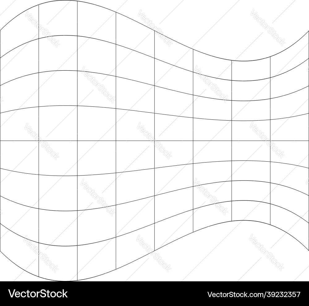 Distorted abstract geometric shape elements Vector Image