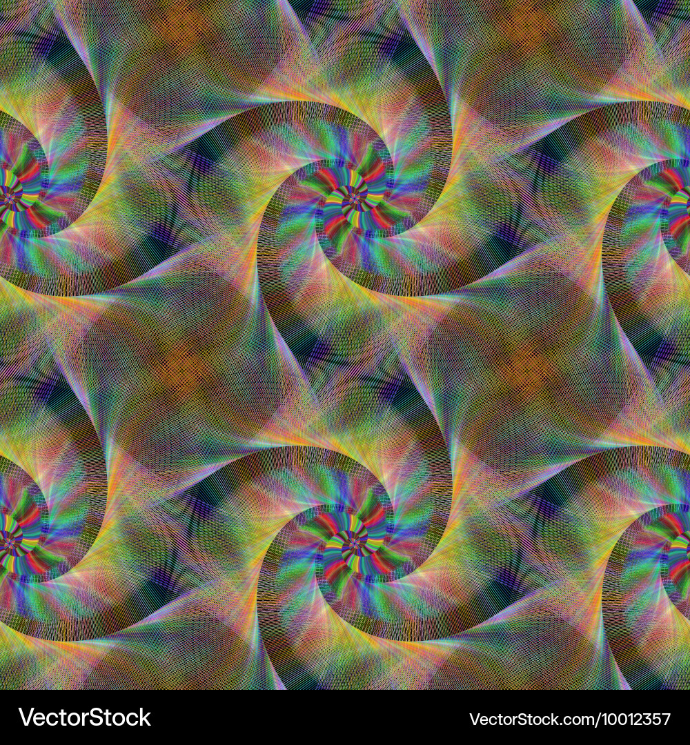 Fractal design pattern background vector image