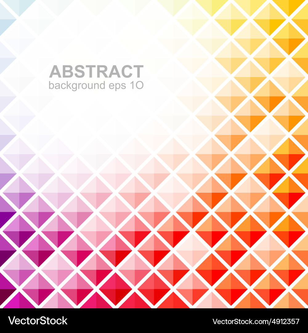 Geometric Colorful Square Pattern vector image