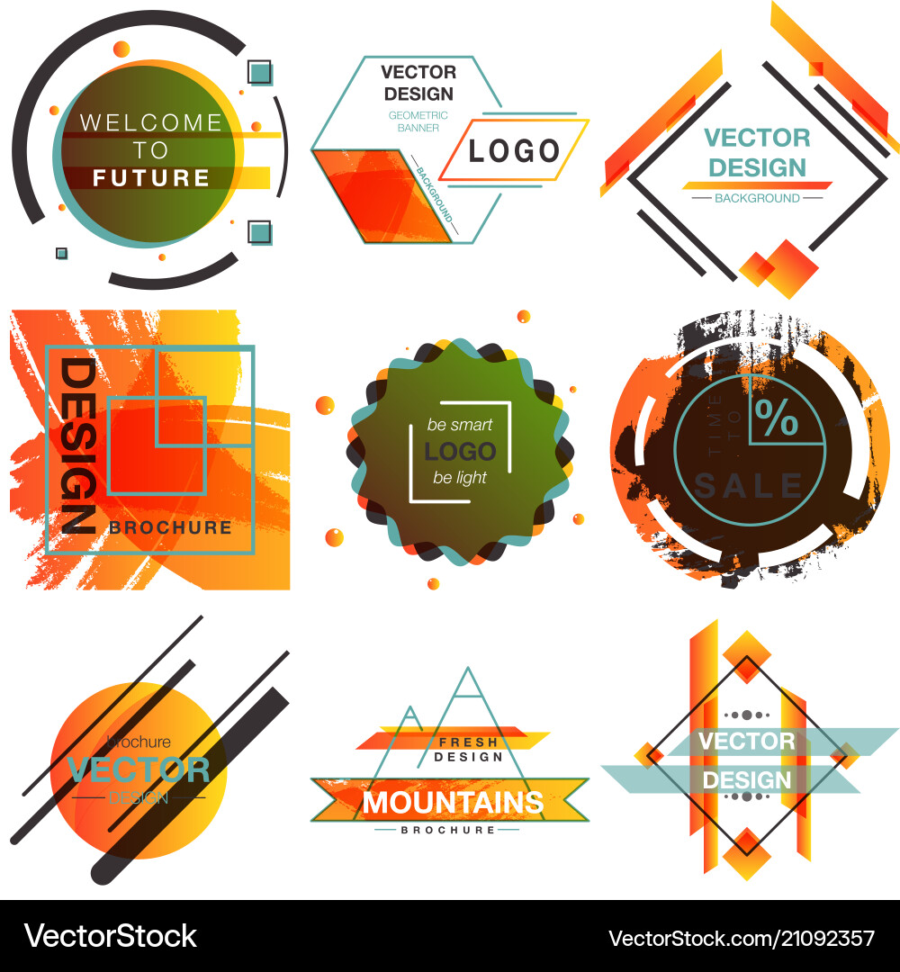 Grunge Texture Patterns Vector Image