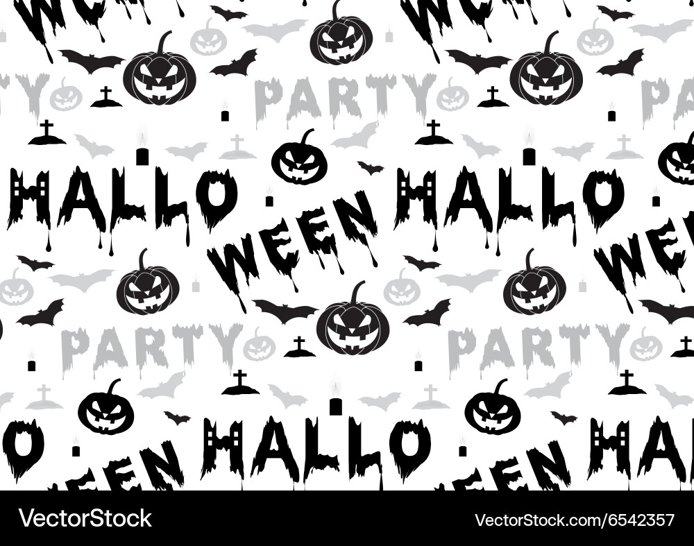 Halloween seamless pattern Royalty Free Vector Image