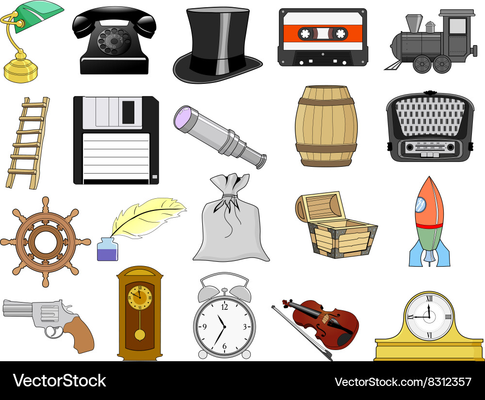 Home related objects vector image