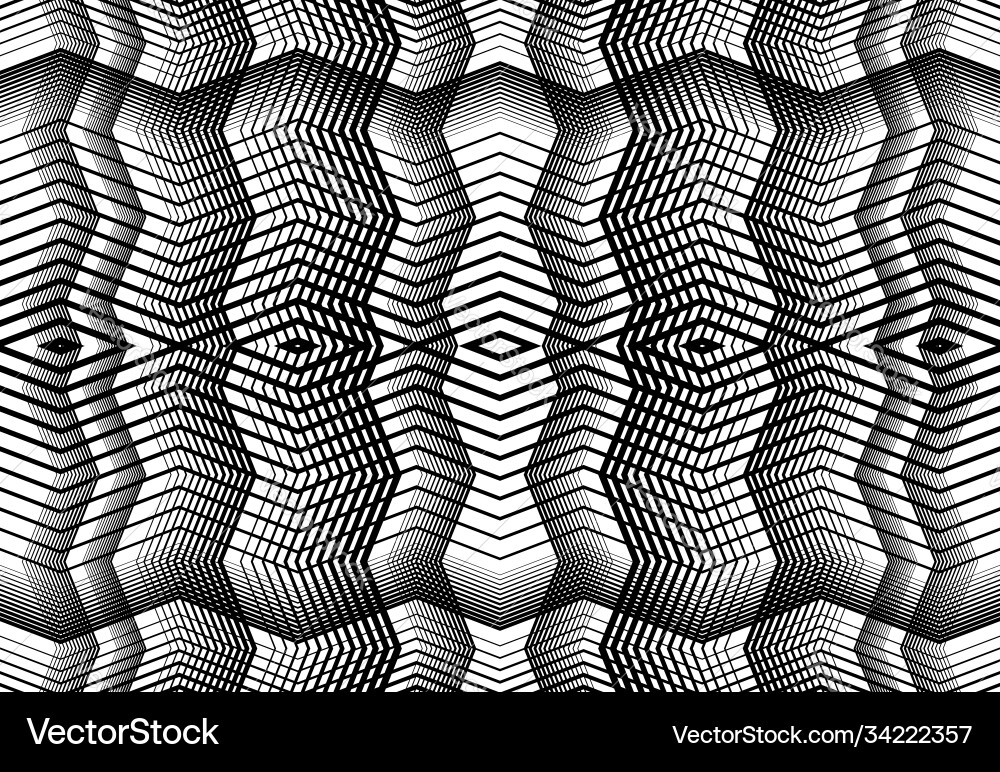 Repeatable and tileable grid mesh zig-zag Repeatable and tileable grid mesh zig-zag vector image