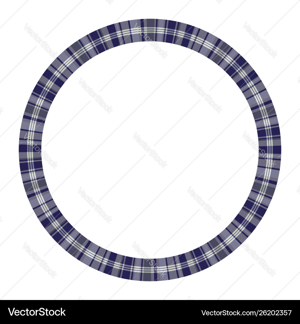Round frame vintage pattern design template vector image