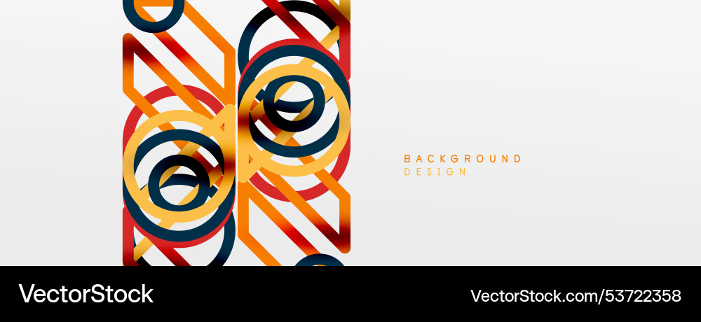 Abstract background - colorful circle lines Abstract background - colorful circle lines vector image