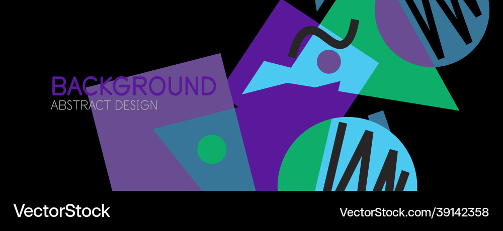 Abstract background with blocks lines geometric Vector Image
