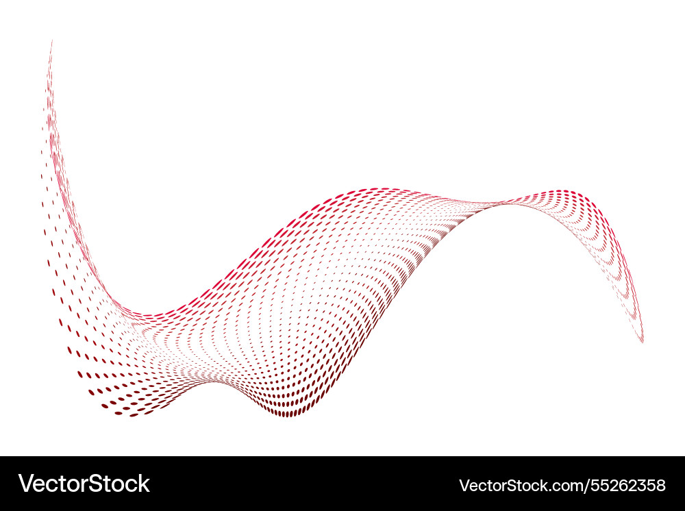 Abstract dotted halftone shape element Vector Image