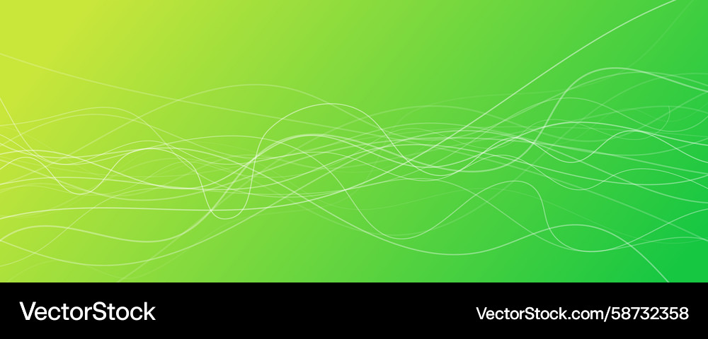 Abstract gradient background with wave beams Vector Image