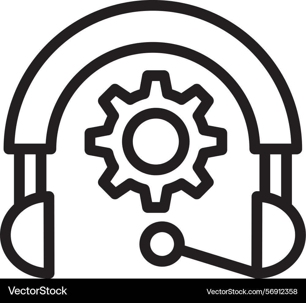 Call disposition linear style icon design Vector Image