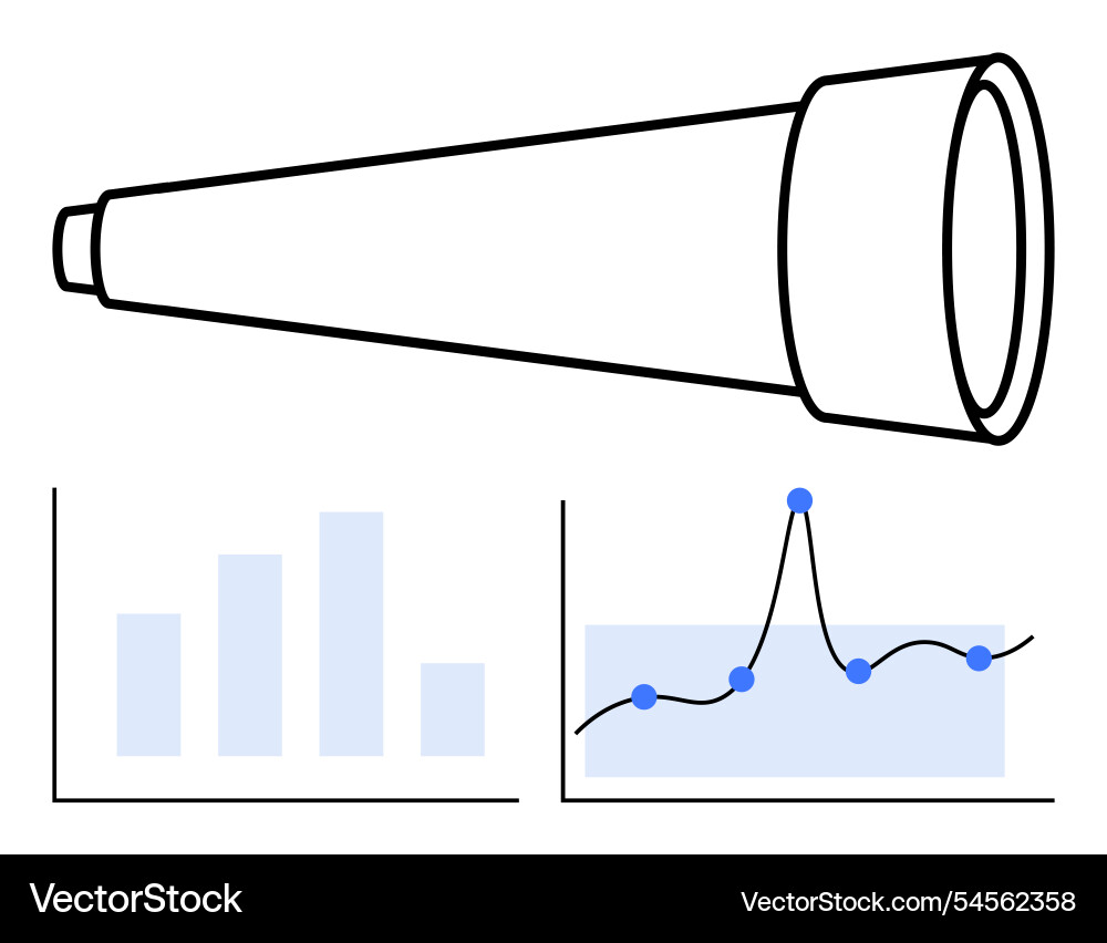 Exploring data through vision telescope Exploring data through vision telescope vector image