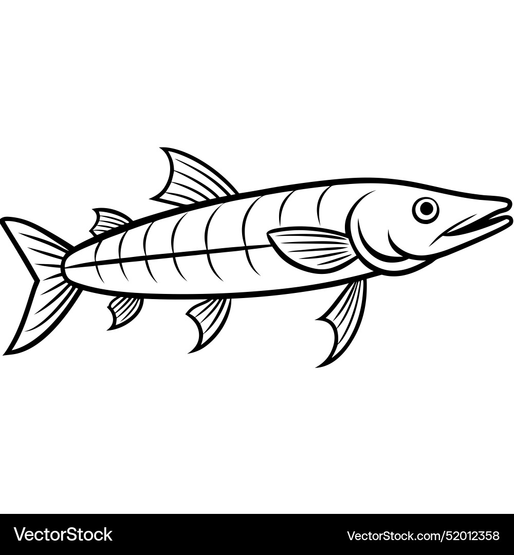 Florida Garn Fisch liegt Ikone Florida Garn Fisch liegt Ikone vektorbild