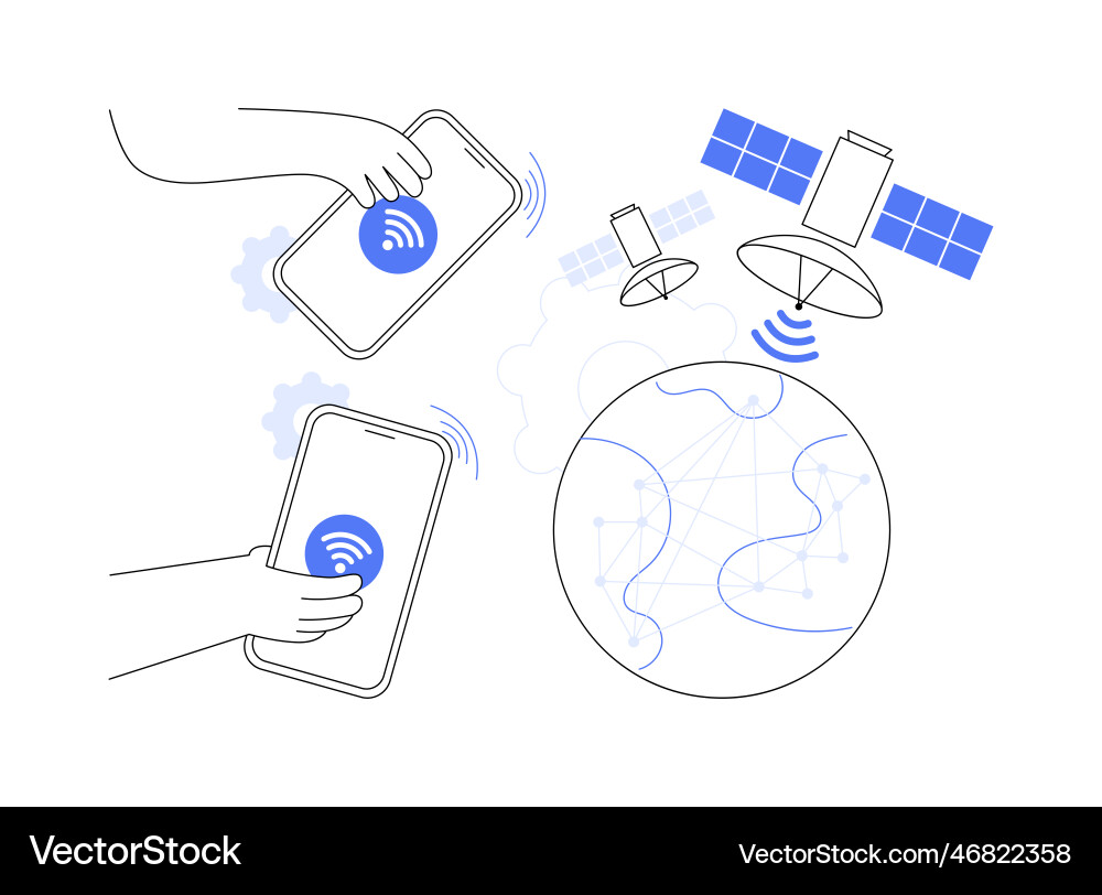 Global web connection abstract concept Global web connection abstract concept vector image