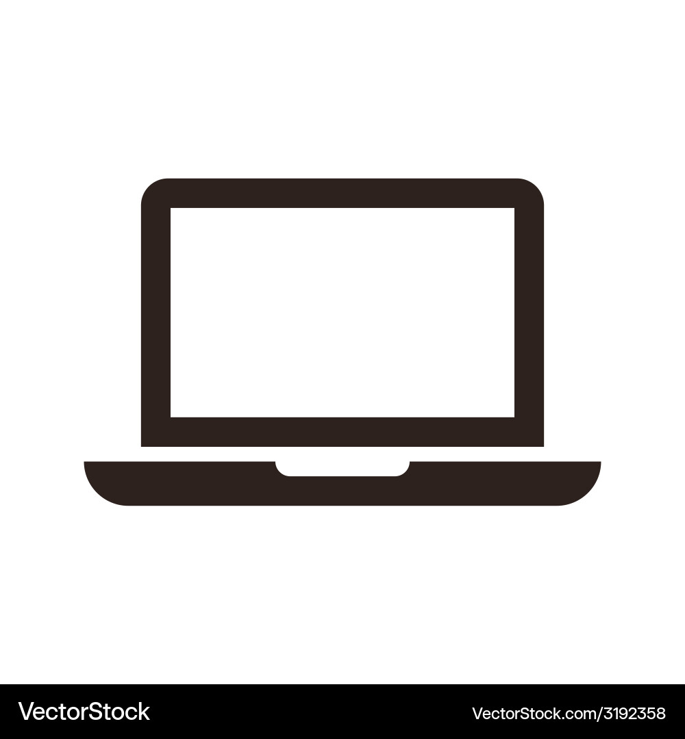 Laptop icon vector image