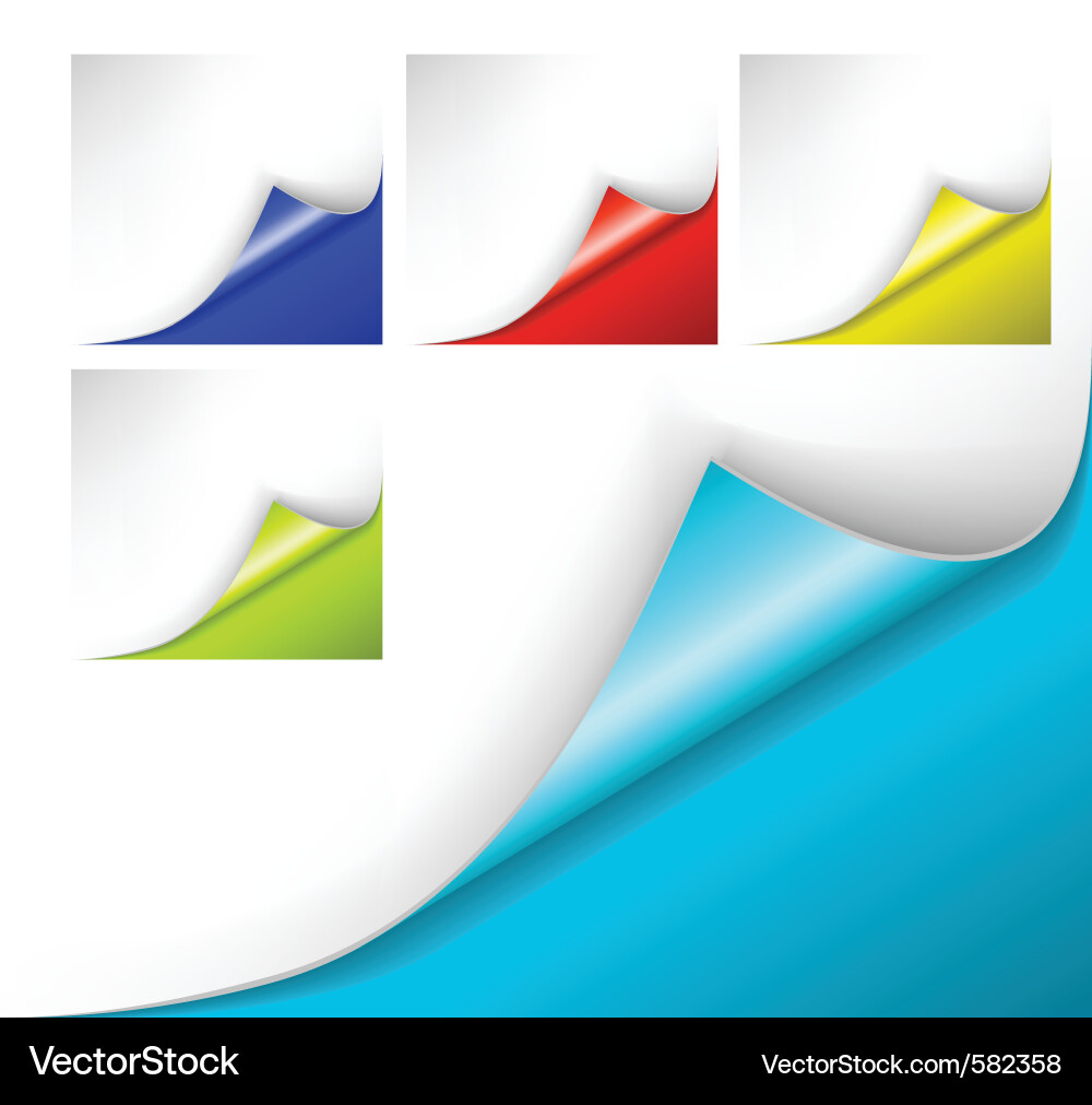 Paper Curl - Isolated vector image