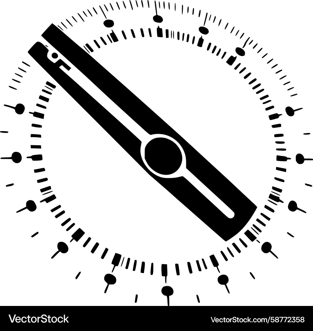 Radar Pointer Display Vector Image