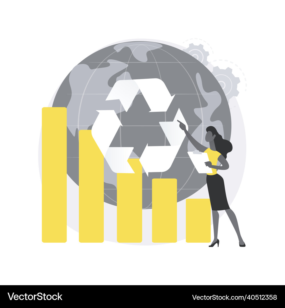 Reduce reuse recycle abstract concept Vector Image